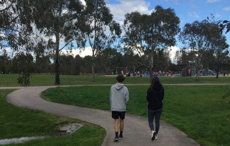 Walking at the Dandenong Wetlands