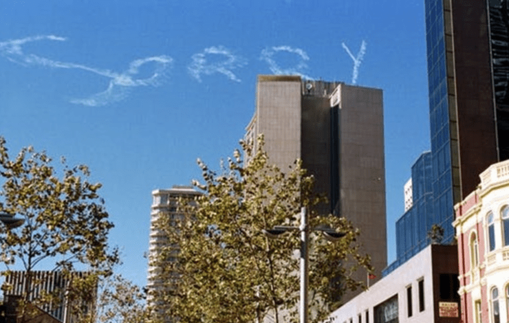 Sorry written in the sky