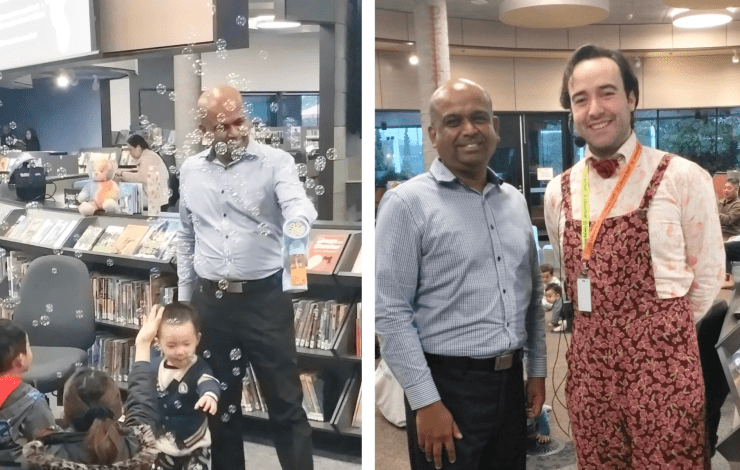 Sanjay at Springvale Library