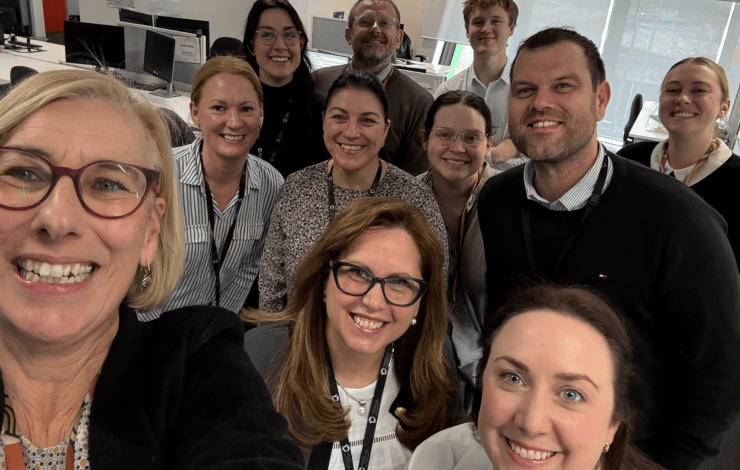 CEO Jacqui Weatherill with members of the Statutory Planning team