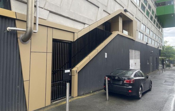 The back of the Dandenong Civic Building