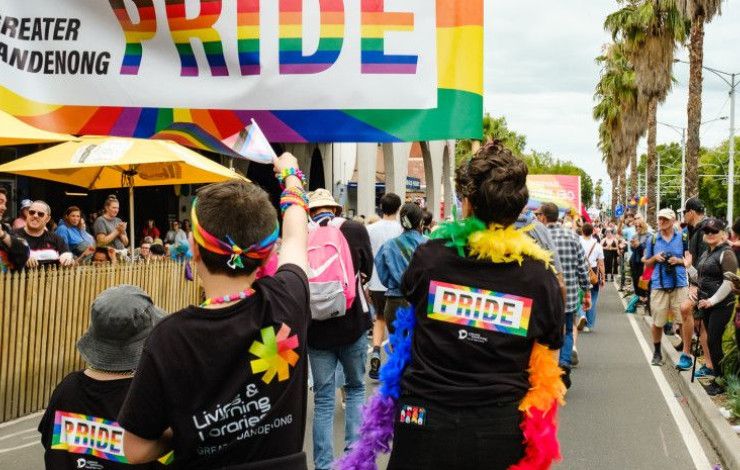 People at a walk for LGBITQA+