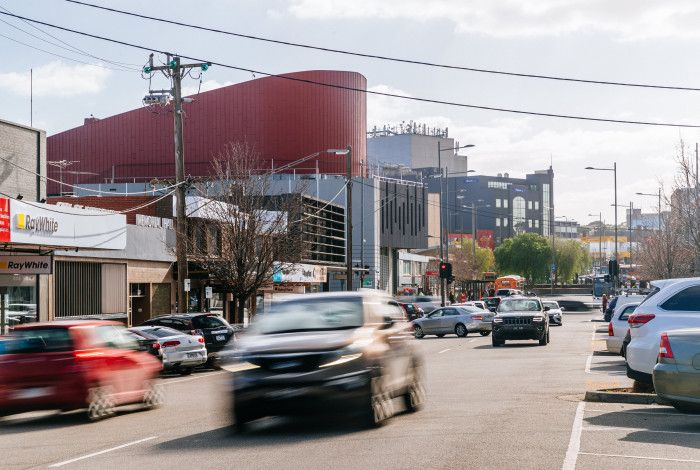 Cars in central Dandenong