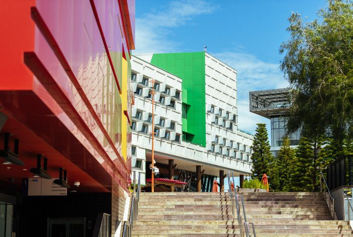 stairs leading up to Dandenong Civic Centre