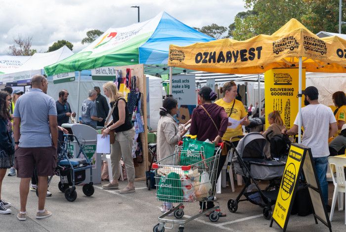 image of people and tents at event