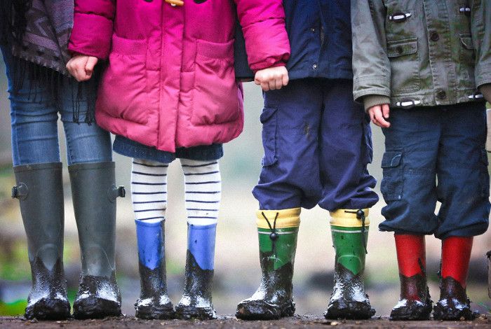 Children's legs and feet