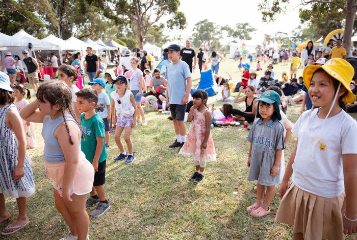 Children at a festival