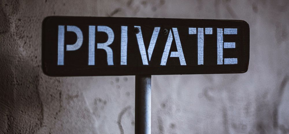 Private sign