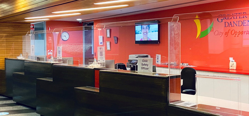 customer service counter at Dandenong 