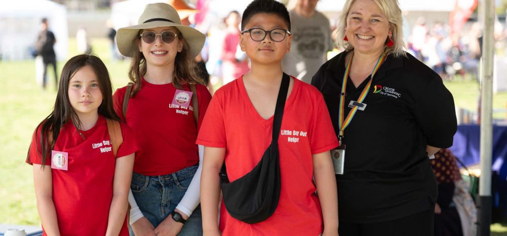 a tent full of people at a festival 