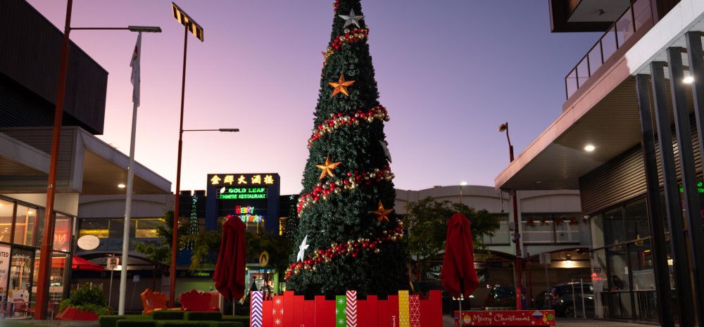 Christmas tree at Springvale Community Hub