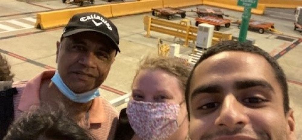 A group of people at the beach