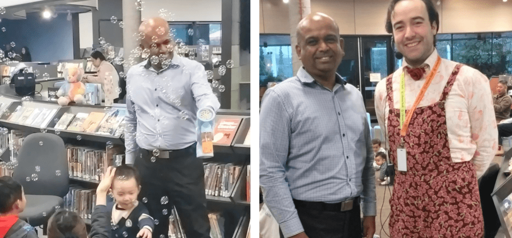 Sanjay at Springvale Library
