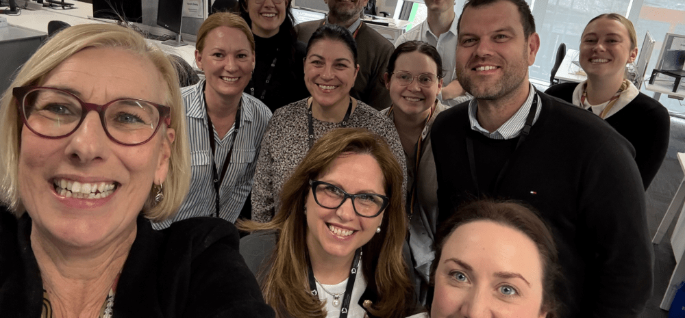 CEO Jacqui Weatherill with members of the Statutory Planning team