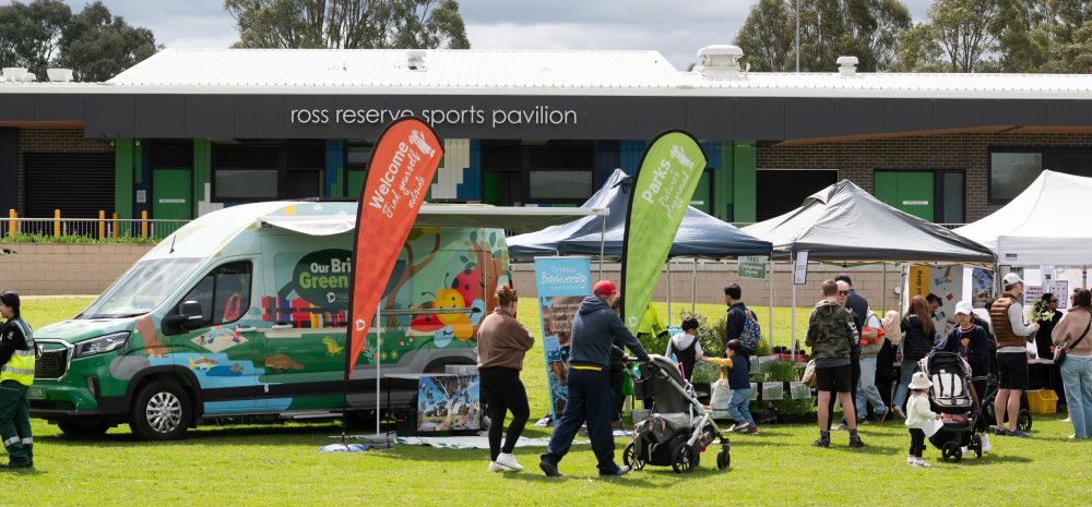 Environmental van at a community event