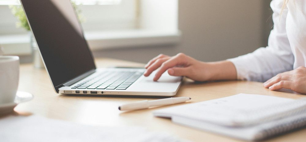 A person on the computer