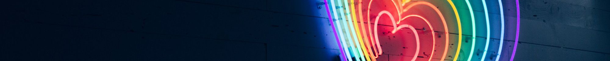 Rainbow love neon