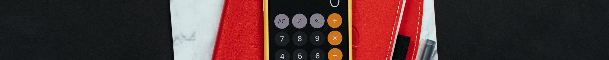 calculator on iphone on books