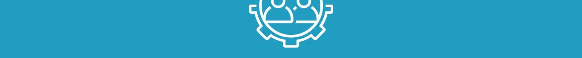 icon on blue background