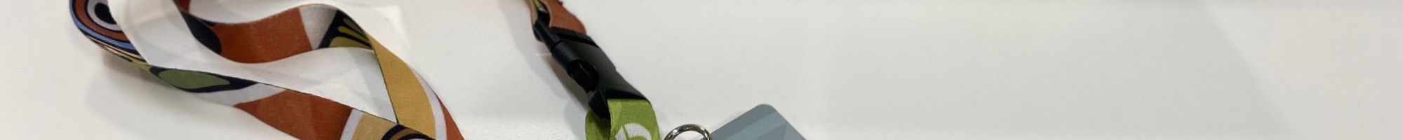 photo of lanyard and room sign