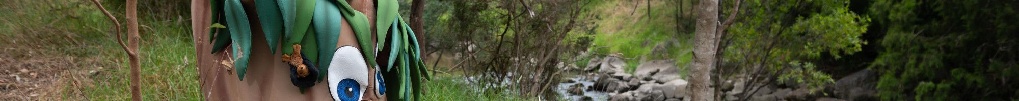 a person in a tree costume