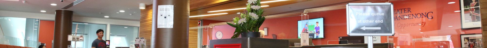 image of customer service desk