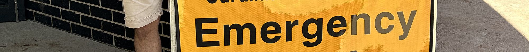 Emergency Relief sign