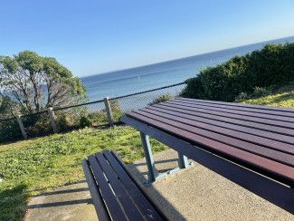 Dani Gerresheim - a place to sit. My favourite view when walking along our bay, a great spot to stop, sit, reflect while having a good Melbourne coffee.