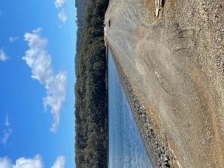 Emma Featherstone - this photo shows the dam wall at Silvan reservoir