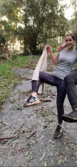 Roshanak enjoying a walk