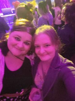 Susannah and a friend, out and about