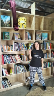 Our repurposed books helped to create a library for students at Bandari school Tanzania