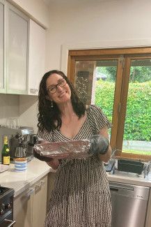 Kathryn in the kitchen