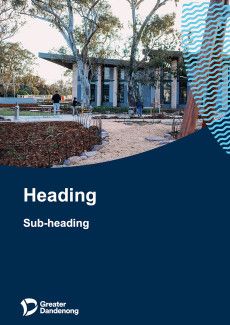 Corporate Document Template - Blue Tapestry + Photo