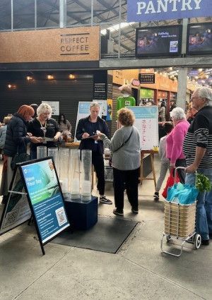 a community engagement activity at Dandenong Market 