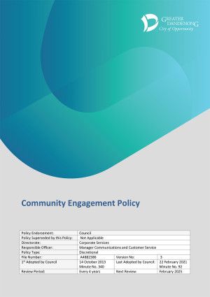 Community Engagement Policy